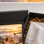 Gift-ready packaging with lithophane frame