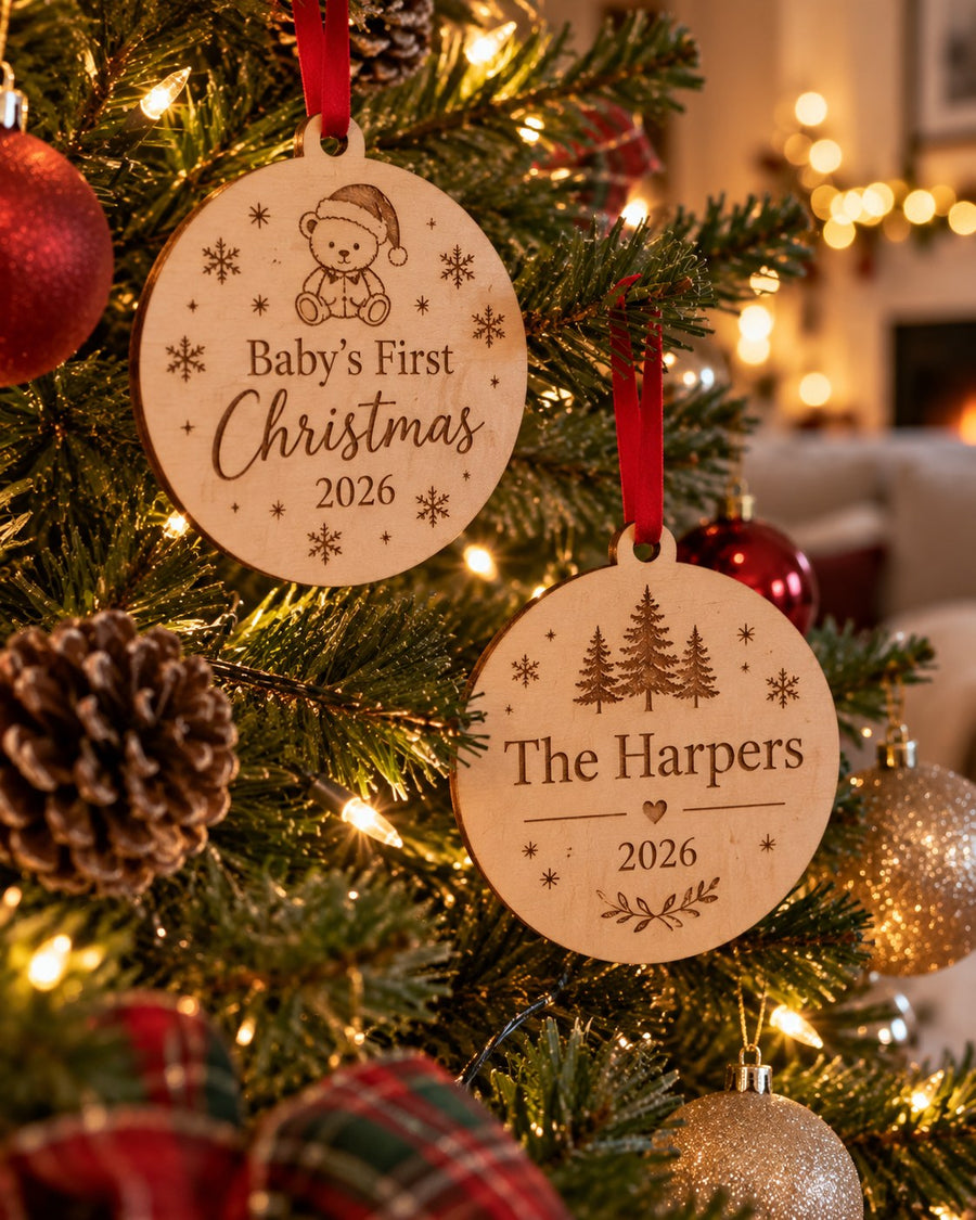 Personalised Wooden Christmas Ornament