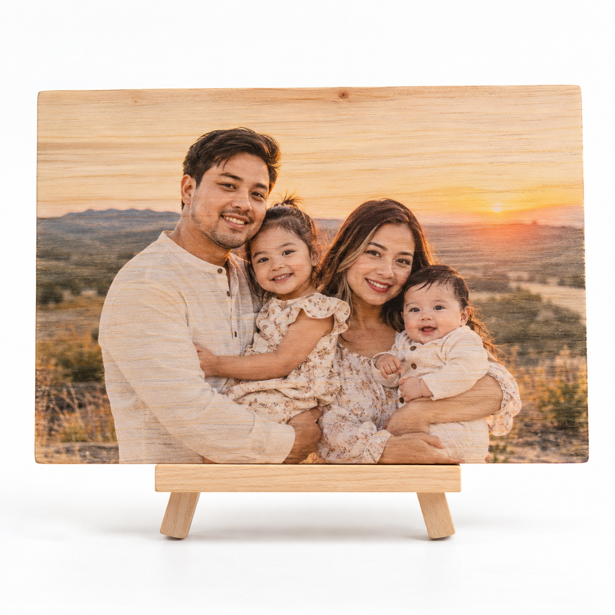 Photo Printed on Wood - front view