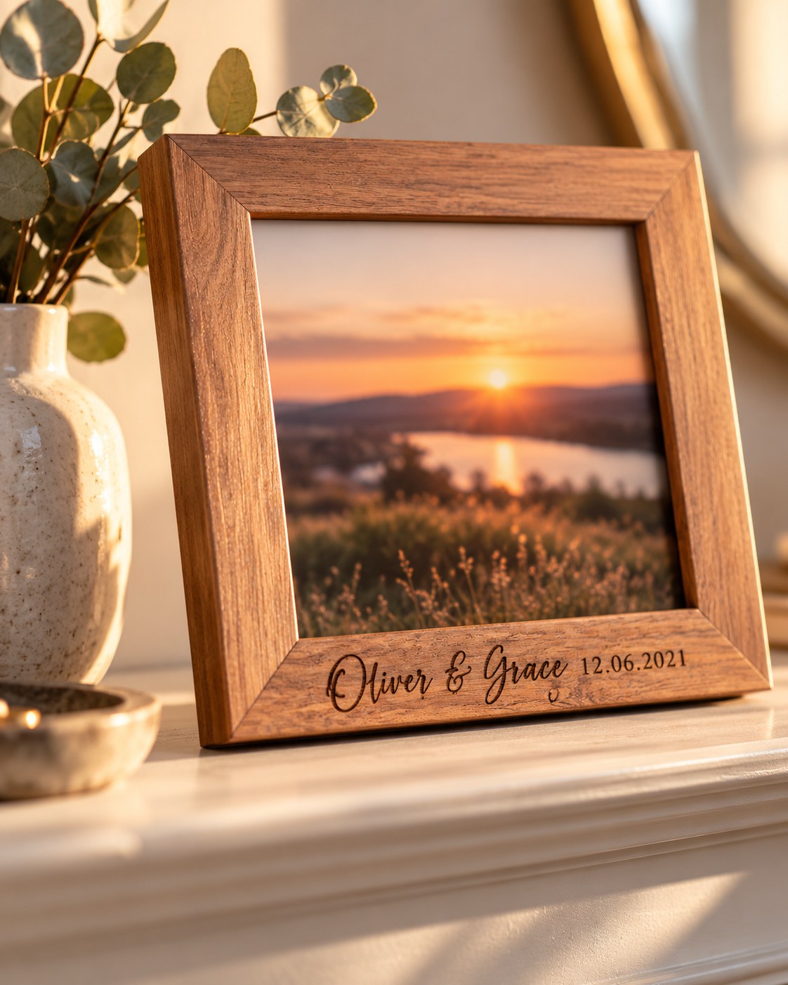 Engraved Timber Photo Frame