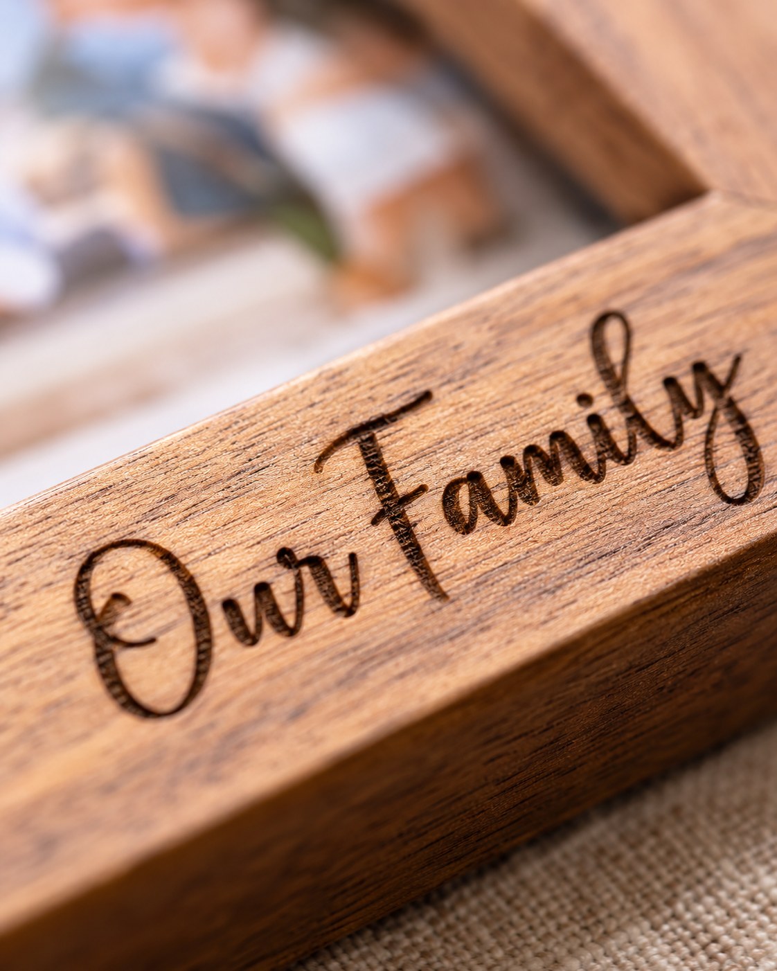 Engraved Timber Photo Frame