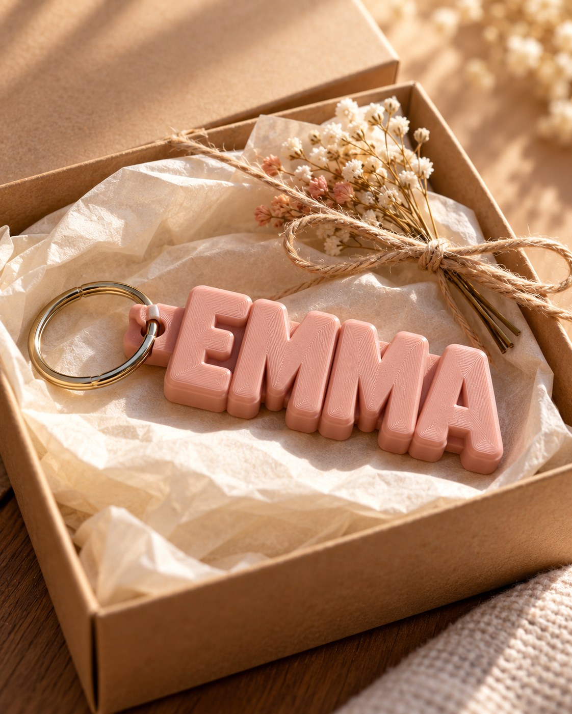 3D Printed Name Keyring