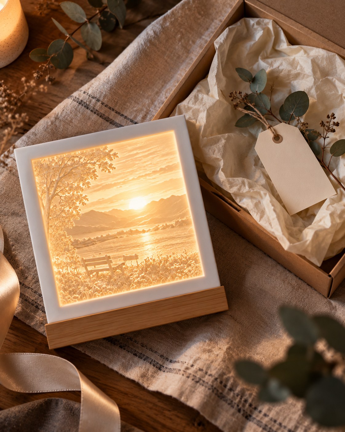 Lithophane Photo Night Light