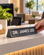 Personalised 3D Printed Desk Name Plate