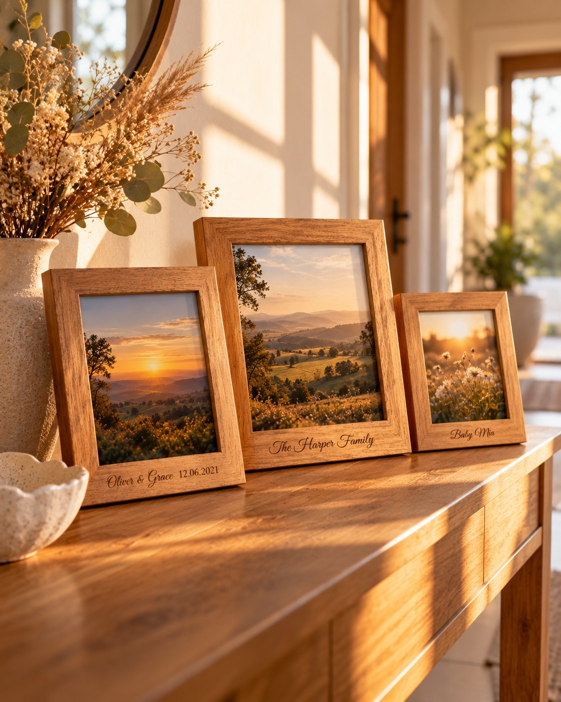 Engraved Timber Photo Frame