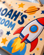Kids' Colour-Printed Name Plaque