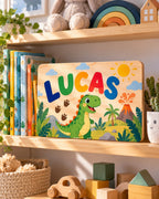 Kids' Colour-Printed Name Plaque