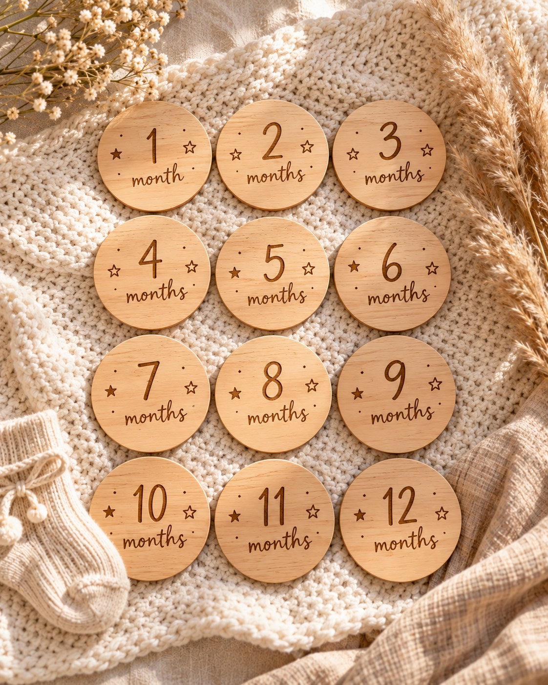 Baby Milestone Discs (Set of 12)