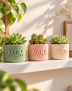 Personalised 3D Printed Mini Planter