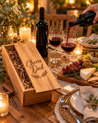 Engraved Timber Wine Gift Box