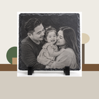 Photo engraved slate lifestyle shelf